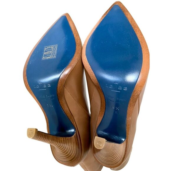 Lucchese Clarissa Western Dress Boots Sz 6.5 Tan Camel Leather Pointed Toe - Picture 16 of 16